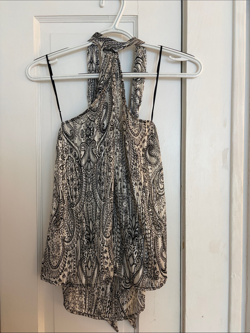 Liu Jo Black & Cream Paisley Halter Camisole